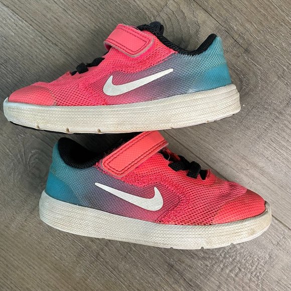 Nike Sneakers Blue and Pink 6C - Picture 1 of 7
